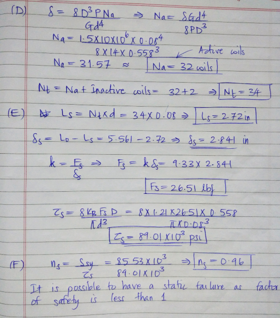 (D) 8=8D3PNa Na Sadt 8PD Na= 5X1OXIDx0.0s4 X O Adeve oils Na 32 wils 8X 14X 0-5583 Na 21.57 22 Nt=Nat inachive coils 2+2 (E L