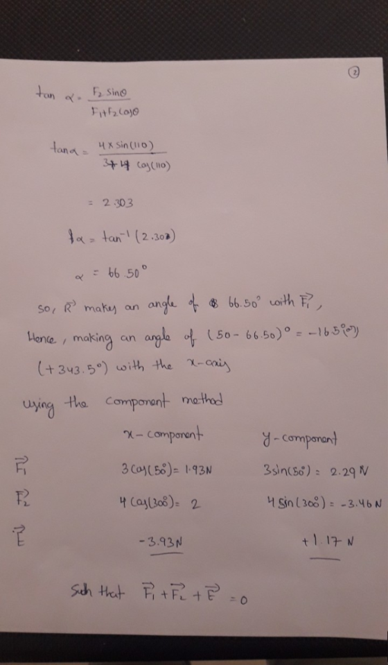 on Sine FitF2 Cojo 2 303 o tan(2.30a) R mauy an ange lente. , making an ana t (5 66 50)1b + 343.ith the -oaty X-component 3어