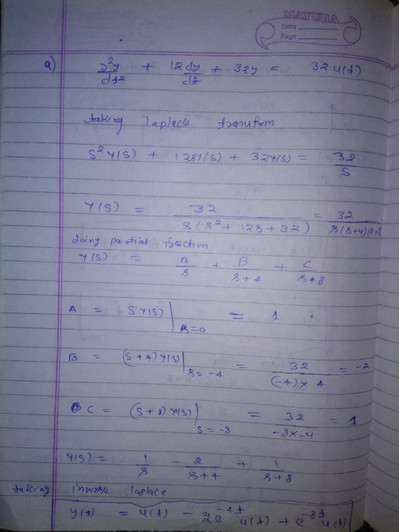 MAYURA Date Page 32 u(d) Cl+2 3 2 32 doing patact m 3 2 -久 另ろ十4-