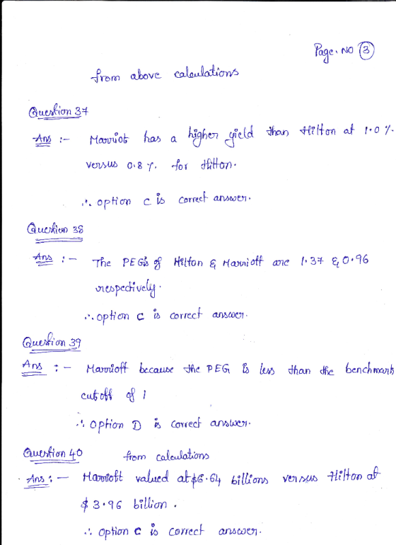 Page ON from above coalaulations Gucsfion 34 han ton af 0 7 heneld has Marriob for diton Vevsus 0 8 f. i Correct answen optio
