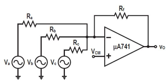 Rf Ra Rb Vo VcM