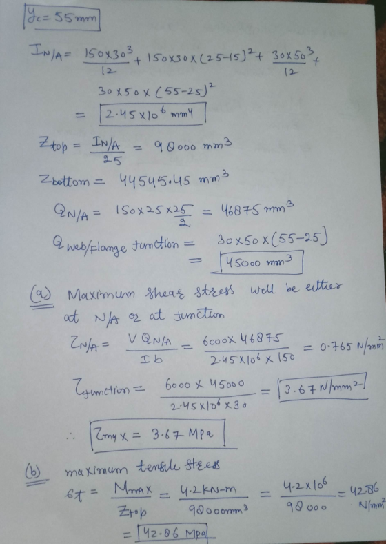 de 55 mm 2- 2- 乙bottomこ mm) 3 44545.45 245x106 150 6。。。XǔSoo。 ction = | 3.6チn//mm2. = 12-86 Mpa