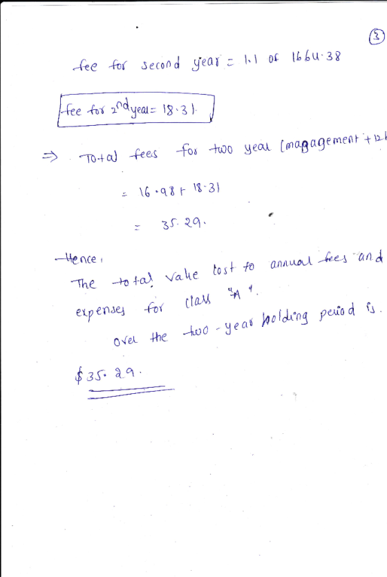 3 2 Hence , The to tal Vahe tost to anaual kes an d