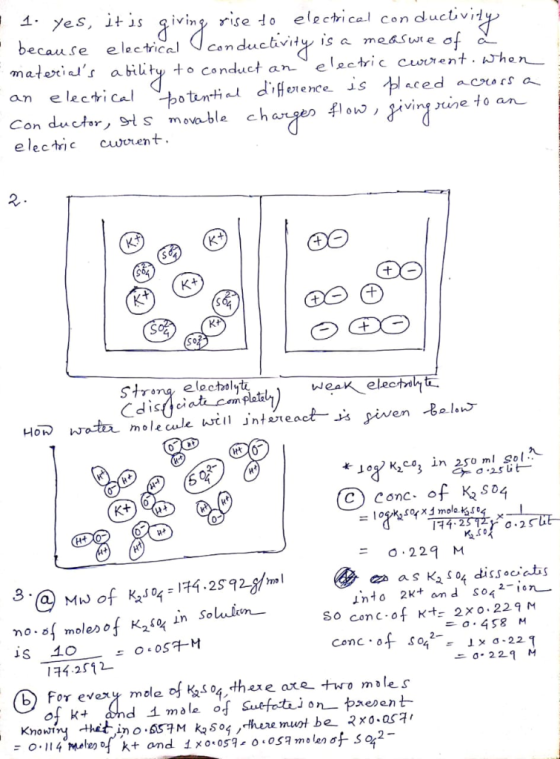 lt」s giving rs elo electr. ca.l conduc vit becau se elecalnductivity is a measule of J materids a bility o conduct anelectr