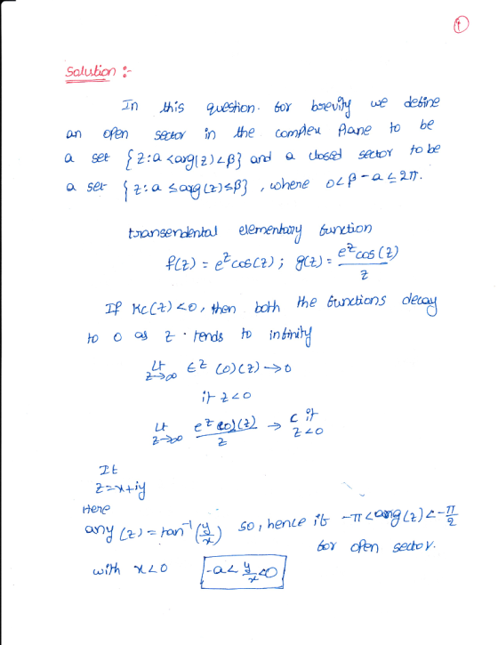 Solution an Ofen Stio, 刎 .the Condeu Aare to be e cos 군 hhefuretions dea Kc(+) <e, then both 2 200 払う2LO 2E Here 2