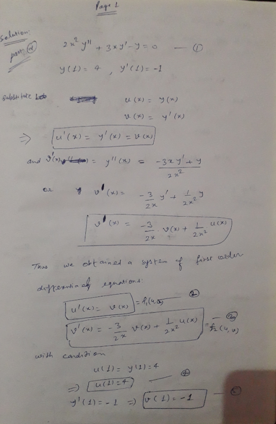 tien パブ11 +3x3 v)y (x) 19, (%) 2. 2x. 2x2 2 | - u(x) usith candhti en y(1):4 uti):