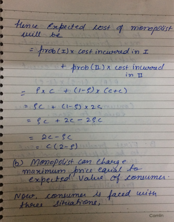 Hemu Erpected Lost 4 menapaist be uill prcbl)x Cost incurerad in prob (n)x cost inuwoud in II 1-)x Cctc Prc X fct CI-Sx 2C 2S