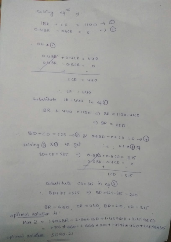 oling eg 1BE o.4 BR -O6CR Ou BR to4cR uuo oM BR O.6CR I CR CP uuo Subatitute in ea BR BR 1100-4uO ) BR CO BD+CD = 525-6 O-6 B
