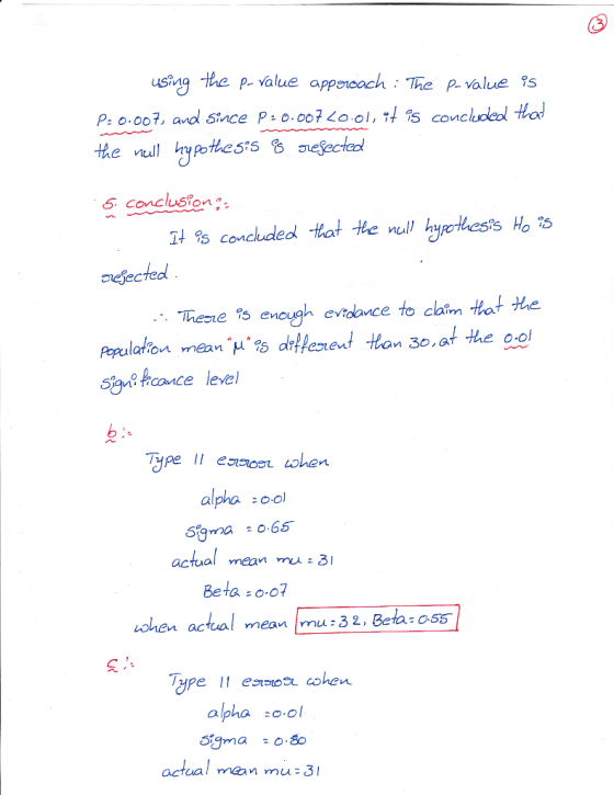 tee P-value appenoach :The p-value ts us, the vll hypothess 5. Conclusion 파es concluded tlat He null hypothesis H.* Lt S gec