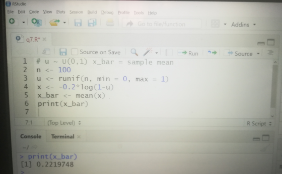 RStudio File Edit Code View Plots Session Build Debug Profile Tools Help Go to file/function ▼ Addins ▼ 日00 source on Save /
