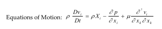 Equations of Motion: ρ Dr,