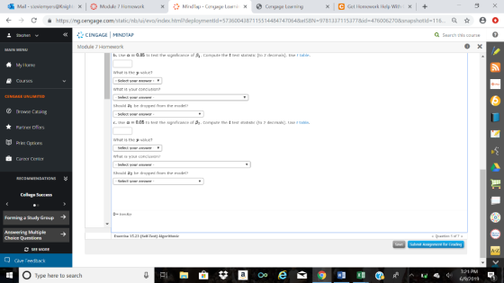 Mail-steviemyers@Knigh Cengage Learning C Get Homework Help With X MindTap Cenyage Learnin x + Module 7 Humework X X https://