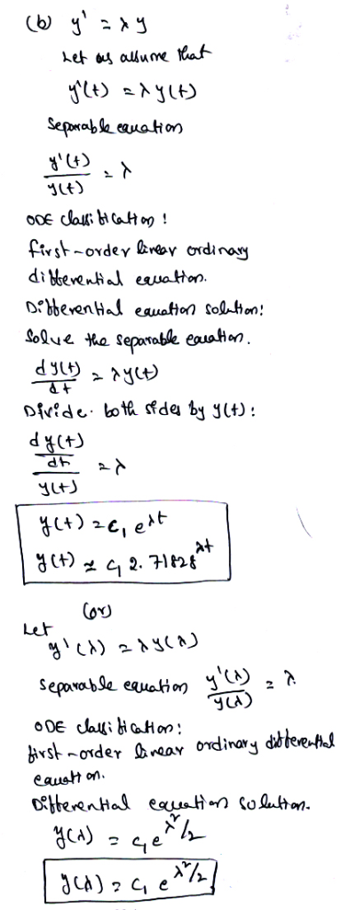 Y(t) DtbevenHal eauaton sol-tion! dx(t) Let Caush on ぴ1tererkad euaH-מ çola.ha.