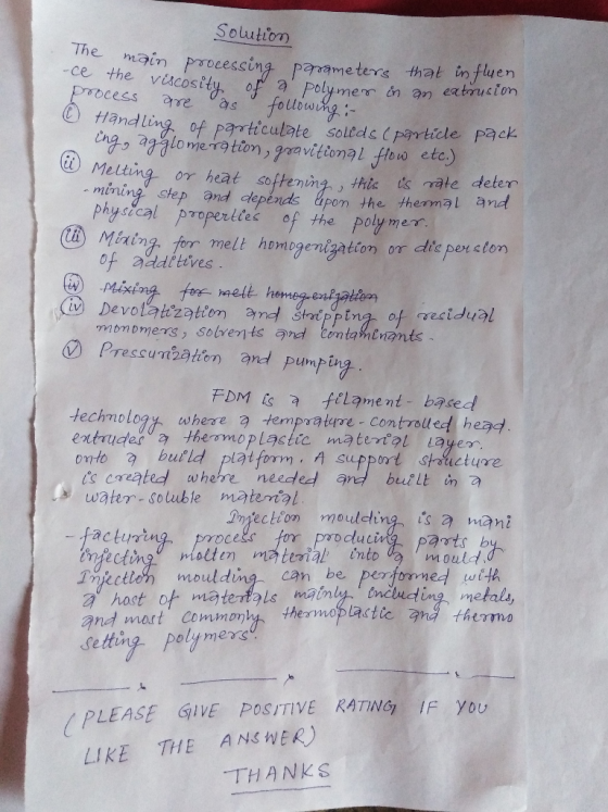 Solution The main processing parameters that in fluen ocess aes tlandling. of particulate soltds (Particle Pack Me -mining st