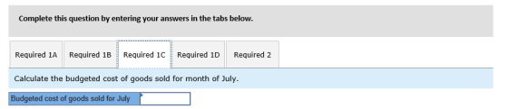 Complete this question by entering your answers in the tabs below. Required 1A Required 1BRequired 1CRequired 1D Required 2 C
