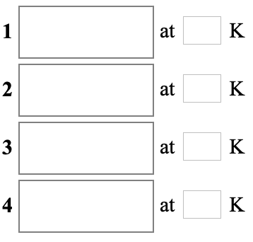 K 1 at K 2 at 3 K at K 4 at