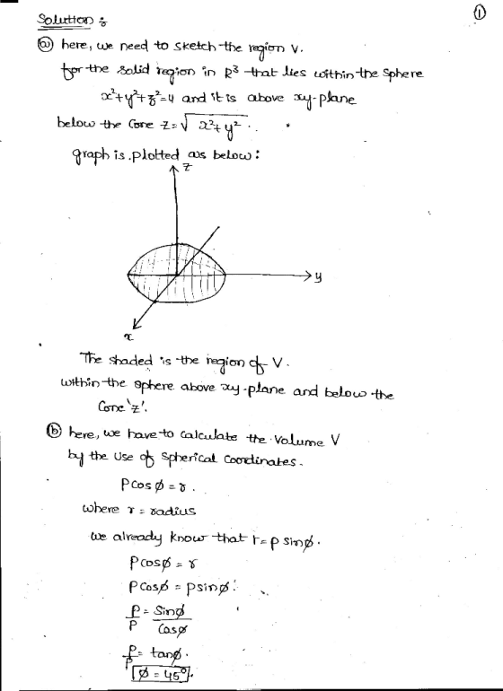 @) here, ue need to Sketch-the re ση ν. r the oiR3-tat Jies uosthin the Sphere ane beloco -the Gare z 22y raph is .plotted a