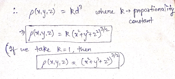 ehere k peportionay constant pory.)=kd take R-, then 3/2 xy2)