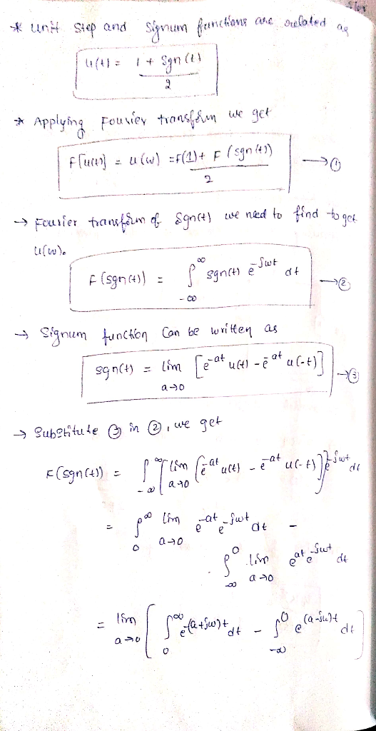 2. tistw). tu t F (sgnu)) - 2 -Co [e.at u(1-ẽata(.t)7 ,n(t, lim ะ -0 -at de e d