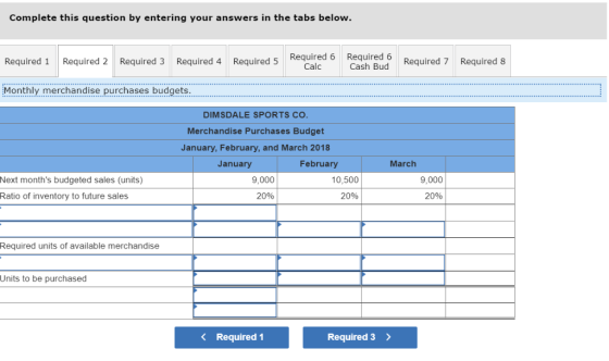Complete this question by entering your answers in the tabs below. Required 6 Required 6 Required 1 Required 2 eqid 3 Require