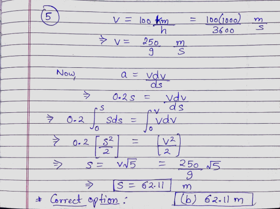 5 100(1000 二 36 00 Now 2 2 45 キ erred option. b) 62-1 m