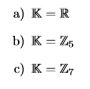 a) K-R b) K c) K