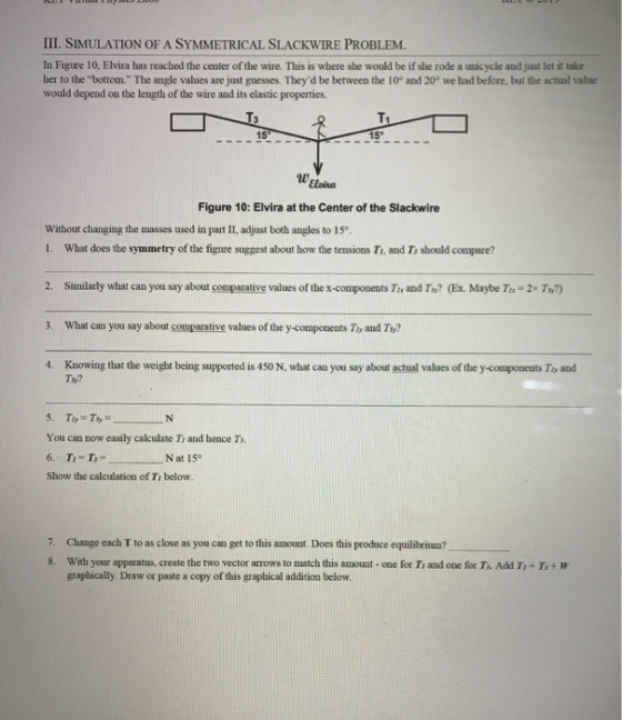 III. SIMULATION OF A SYMMETRICAL SLACKWIRE PROBLEM. In Figure 10, Elvira has reached the center of the wire. This is where sh