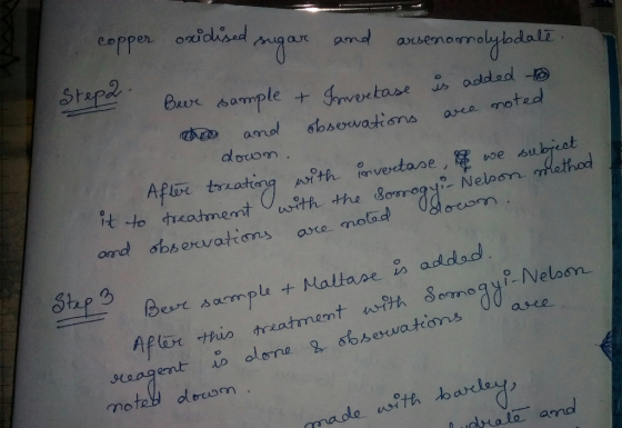 Copper oxioised ax and avsenornolyodolz Sh addad Sample noted ord 6bservat asxe mola d Stap 3
