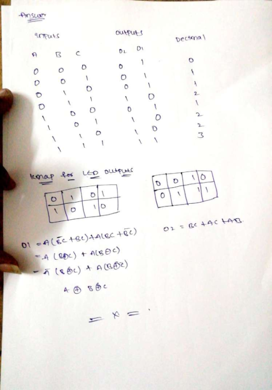 fnsueY outputs OPuts Decima 2. 2 2 3 LED Dupt lemap 1 01 -A+e)44lec +@c) 4 LRDC) t Alge) - c) (2 A BC