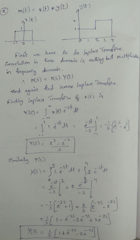 rlt) Finst we have to do aplace -and again And nveng laplace Transfo x(t -st ®.st.-. 2 2.