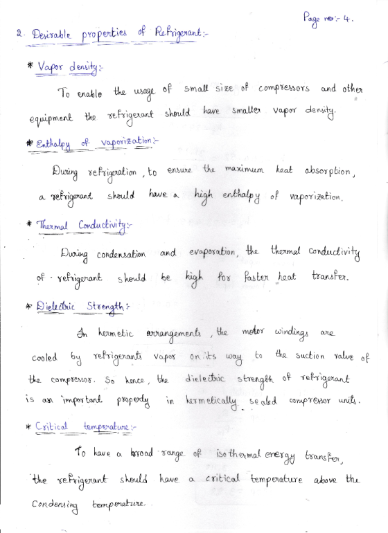 Page 2. Dile propeties of Refrigant Vapor denity Small size of compressors and othe of To enable the sage have vapor density