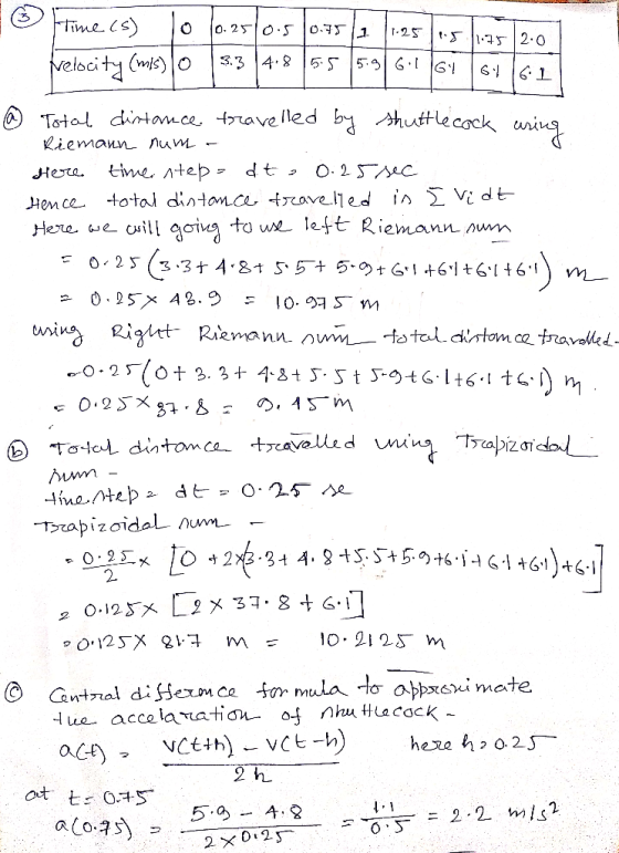Total ditamce ave lled Riemann naw. ← Hence tota dintance travelled 1ΛΣ Vídt 2. a^ppxei mate t05 5.0A.