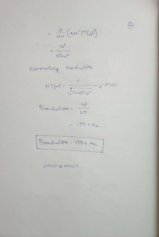Determiniq band wid-th e-k (w) 159-2Hz Band width59.