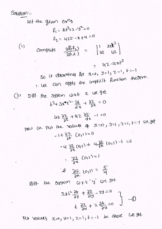 3 OGjt ) 3 Can apply 4he mplicit funchionn theaom 冫r Od う乡