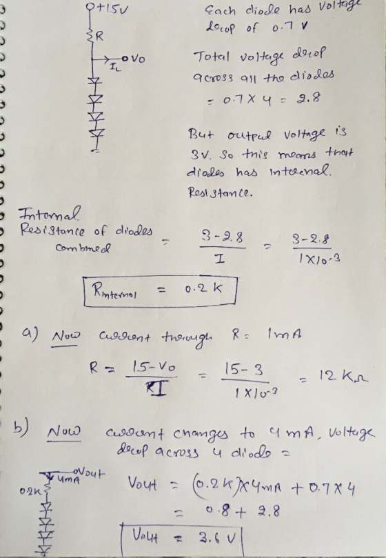ach clioele has Voltog Rocop of 0.7 v ?ナ!.SU To vo Total olhge do of 3v. So tnis moons th dfolos has Intoenal. Post stamte o