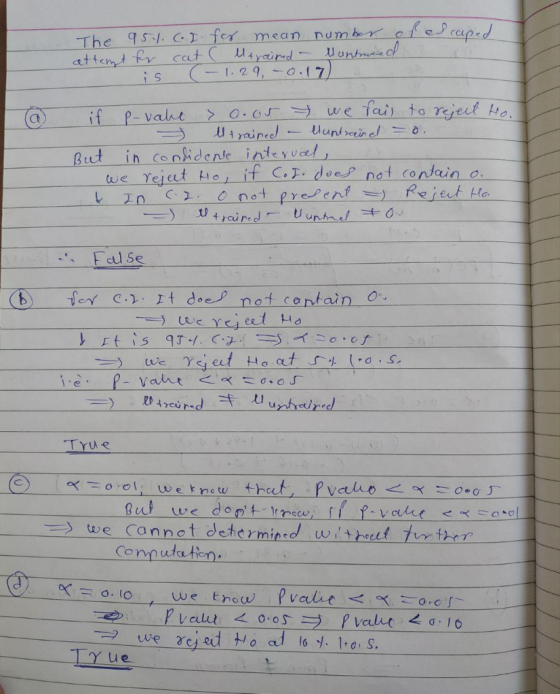 The 9 GJfr mean numb Ct) But in co nidente intervel False -、 ey C.t denot contain o ) Ft is qt./. C2. -S.イニーor l : e True o