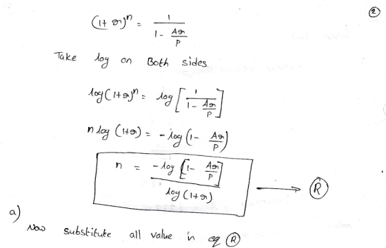 Aen oy Take Both sides on A9T P P Agn P R ay C49) Substitute value all