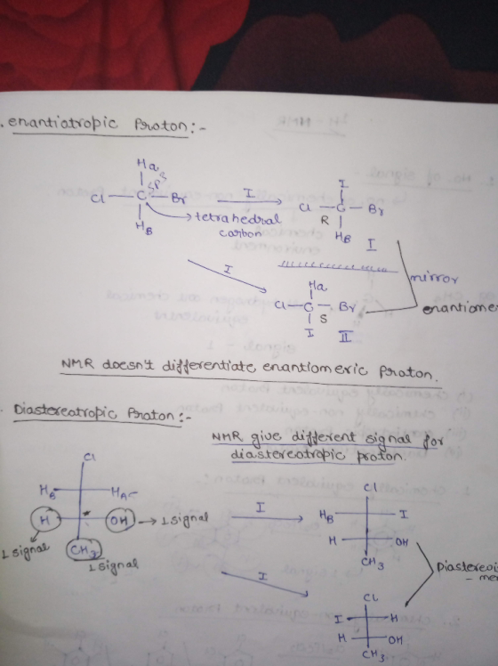 , enantiotropie Proton:- it/E Ha SP CP T I CA -G Bx CA tetra hedral R iodoHe canbon muroY Ha enantiome Cl-G BY S NMR doesnt d