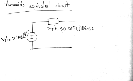 Theviivalent circurt Th5001Stj66 t VTh3.47