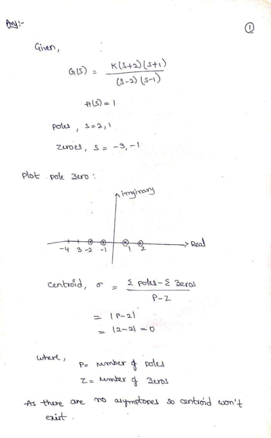 ven G 15) (s-2 s- pole Plot pole 3ero Rea Cenbiod P-2) wthert mo aymetope so cantid on Ars -thare are enirt