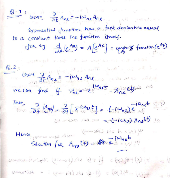 21 t Ane- ine An Giver frust dardratve ennal Erpanen tiad functen has function iteself to a constunt times he A far y CA) G.2