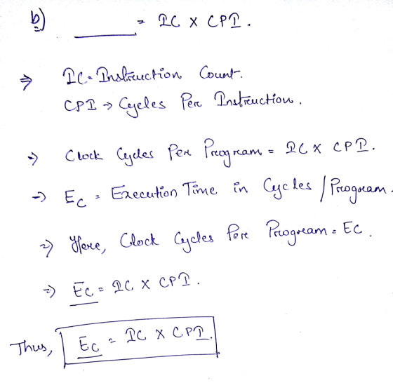7 E Eecuon Tine fn Cycke Program
