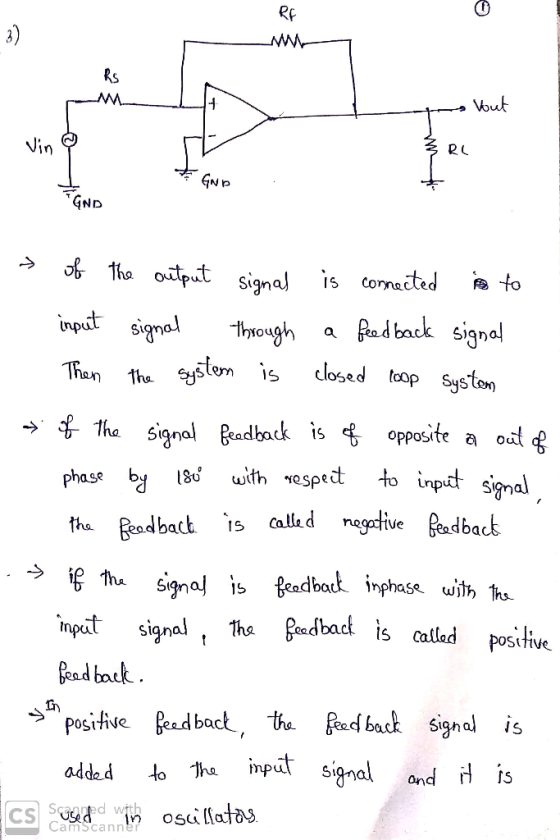 ww RS Vout Vin GND aND the otput signal to is Cornacted inputsignal fad back signa! through stem closed tcop is Than Systom t
