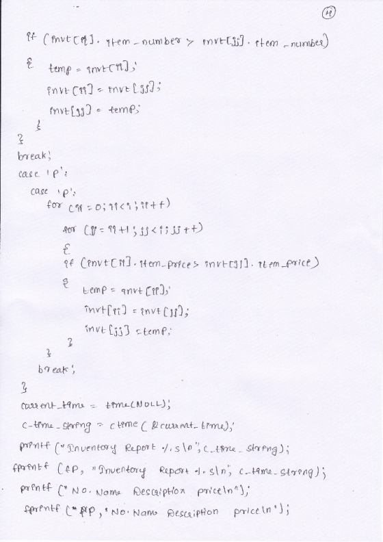fnvt[j)- teme br eak) case tp case p