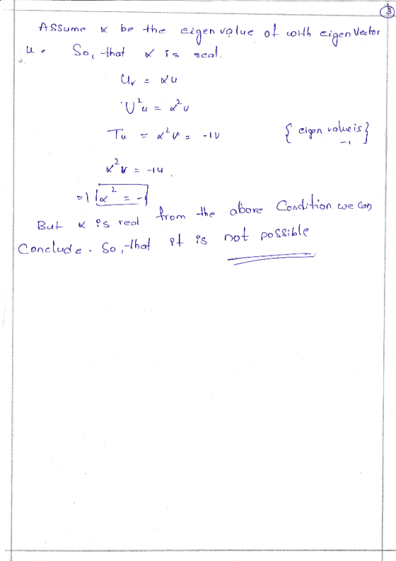 ASSume be the eigen valuc o! oin Ve tor { eirn·au.is} Ti <<ır..ty cigen voue 2 ndtion coe Con orm