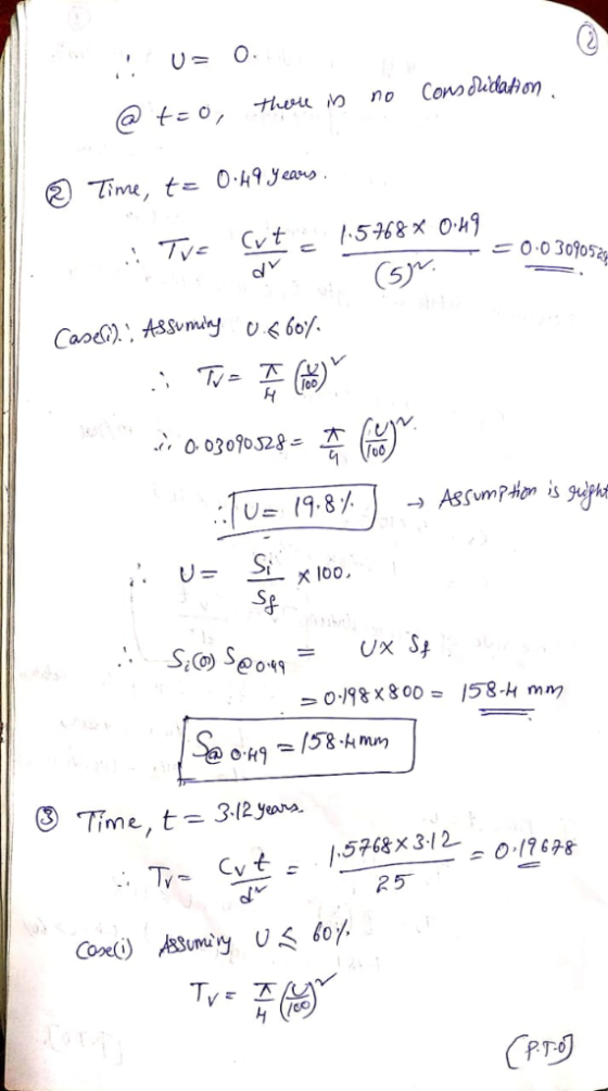 O Consdudation no teo 0 49 Y ears Time t 568x O49 Cv t 0.0 30905 Caodi). ASSuminy U 607. O. 03090528= ^ AssumPHon is guph 19.