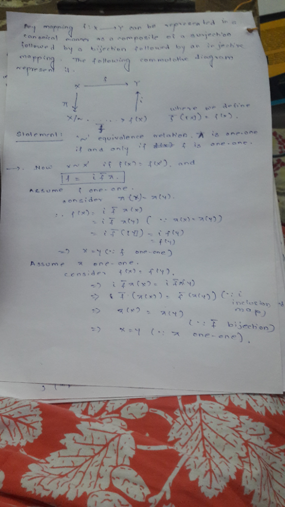 nmapning 71 Nou) and Aesume one one f) Assume une. on e. ne tesis l.:← bijeeb, on