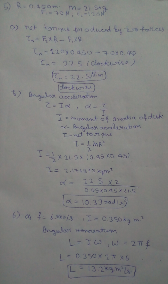 Angular aast accaleriaion 2 호 X 21. SX (0.4S XO.45) 2215 km