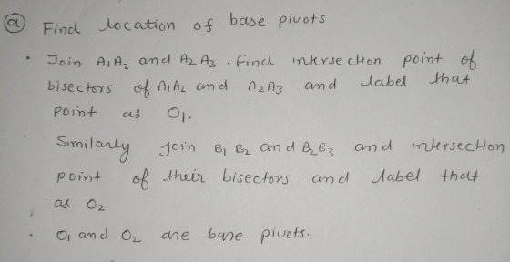 Find Jocation of base pivots bisectors Az ame 2 As amd Jabel hut Point cs O iH um tuir bisectors amd abel thou pomt as O2 oi