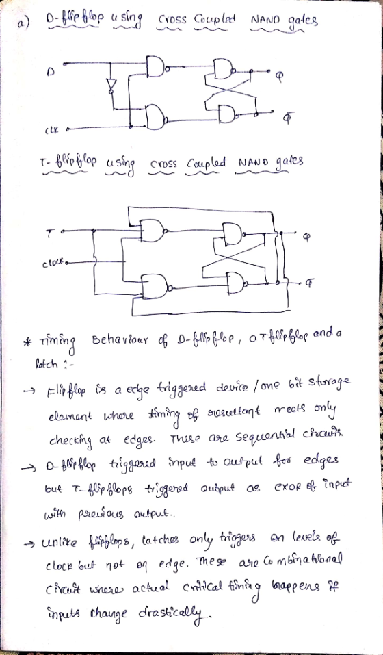 clV coss CaLplad NAND gate Cu S clotr otch chectng a edges. Thuze oore seqronhal cho uwith preuios output cunlie tatchos only